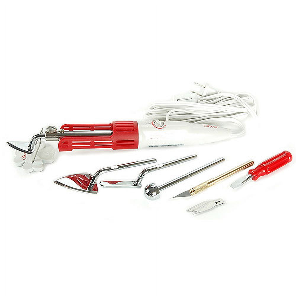 Clover Mini Iron II Wood Burning Tool with 4 Tips (5 Piece)