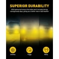thumbnail image 4 of AUXITO 9145 9140 H10 LED Fog Light Bulb Fanless, 3400LM Per Set, Yellow, CSP LED Chips, Fog Light Bulbs or DRL Replacement, Pack of 2, 4 of 8