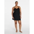 thumbnail image 2 of Joyspun Women’s Dreamy Soft Collection Lace Front Knit Chemise, Sizes XS-3X, 2 of 6