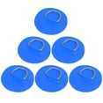thumbnail image 1 of 6 Piezas D Anillo Parche PVC Inoxidable Acero Redondo Forma Azul para Kayak, 1 of 1