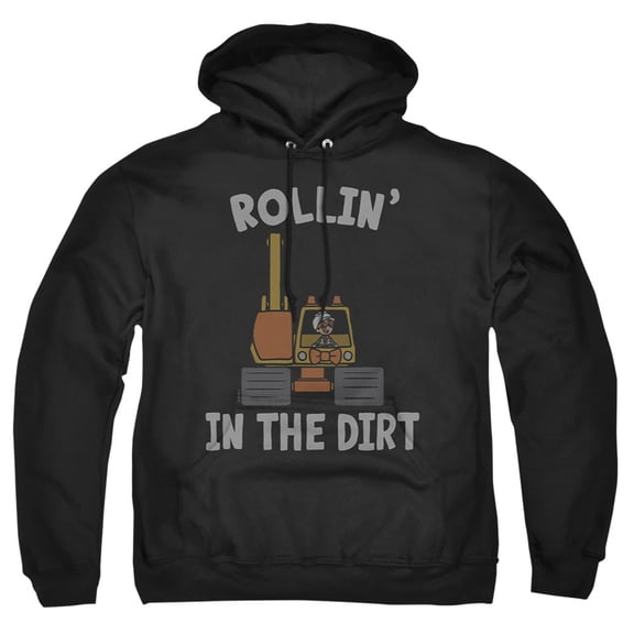 Blippi Rollin' in the Dirt Adult Pull-Over Hoodie, Black, 5X-Large