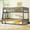 Gray, variant on EUROCO Full XL over Queen Size Bunk Bed, 2-in-1 Wood Bed, Seperate into 2 Single Beds for Kids Teens and Adults, Gray
