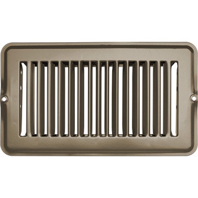 RV Designer Heating/Cooling Register H872 Heating/Cooling Register; Rectangular; 8 Inch x 4 Inch; Without Damper; Tan; Metal