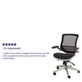 thumbnail image 5 of Flash Furniture Mid-Back Transparent Black Mesh Executive Swivel Office Chair with Graphite Silver Frame and Flip-Up Arms, 5 of 5