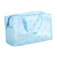 thumbnail image 1 of Neceser de viaje portátil, neceser de maquillaje para mujer, bolsa de almacenamiento para el baño de gran capacidad, bolsa organizadora floral transparente reforzada, 1 of 7