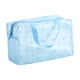 thumbnail image 1 of Neceser de viaje portátil, neceser de maquillaje para mujer, bolsa de almacenamiento para el baño de gran capacidad, bolsa organizadora transparente con estampado floral grueso, 1 of 7