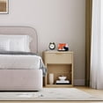 thumbnail image 2 of Bedside Table Nightstand with Bedside Storage, Bedroom Side Table and Organizer, Functional and Fluted Nightstand, for Bedroom, Living Room, Home Office, 2 of 9