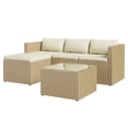 thumbnail image 7 of ELPOSUN 5-Piece Patio Furniture Conversation Set, All-Weather Wicker Outdoor Sectional Sofa Set with Table & Cushions, Beige, 7 of 7