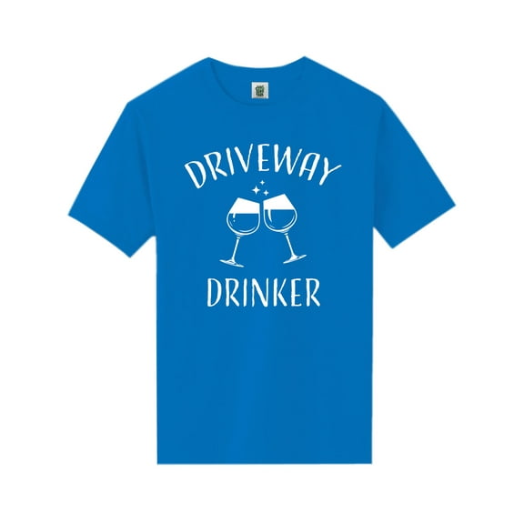 Driveway Drinker-Wine Short Sleeve Neon T-Shirt