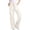 C-White691, variant on DHFJKG Womens Corduroy Pants High Waisted Elastic Drawstring Cargo Loose Fit Wide Leg Joggers Pants With Pockets Soft Trousers
