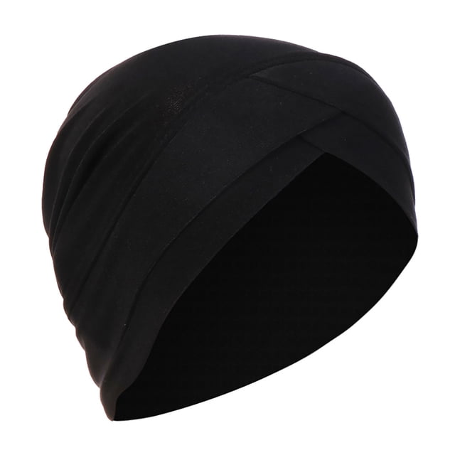 CEHVOM Women Solid India Hat Muslim Ruffle Cancer Chemo Beanie Turban Wrap Scarf Cap