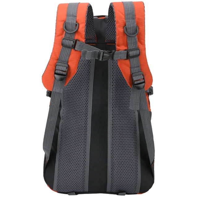 Mochila Impermeable 40L, Bolsa Para Deportes Al Aire Libre Escalada Hombro Camping Senderismo Naranja