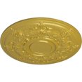 thumbnail image 3 of 29 1/4"OD x 2"P Darnay Ceiling Medallion (Fits Canopies up to 7 1/4"), Hand-Painted Rich Gold, 3 of 6