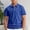 Dark Blue, variant on RTKFRFLM Youth Boys' Fashion Solid Color Polo Shirt Quarter-Zip Short Sleeve Collared Top without Pocket Casual Gentleman's Summer Tee Breathable School Wear Ages 3-14 Years Old