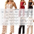 thumbnail image 3 of Stamzod Satin Pajama Sets for Women 2 Piece Camisole Tops Long Pants Lounge Sets Cute Womens Pajamas Matching Sets, 3 of 5