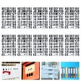 thumbnail image 3 of 10 Sheets of Self Adhesive Alphabet Stickers PVC Number Letter Stickers Mailbox Number Decals, 3 of 8