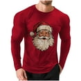 thumbnail image 2 of Amzcrzy - Sudadera Para Hombre, Ropa Deportiva Para El Hogar, Pijamas, Moda, Suelta, Informal, Color Sólido, Camiseta Deportiva, Color Vino, L, 2 of 6