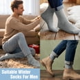 thumbnail image 2 of KOITHOT 5 Pairs Wool Socks for Men, Thick Soft Knit Vintage Boot Crew Socks, 2 of 6