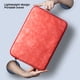 thumbnail image 4 of Funda para computadora portátil de cuero, impermeable, bolsa para computadora portátil con cremallera, funda para computadora a prueba de golpes, naranja, 15 pulgadas Inevent EL002886-20, 4 of 7