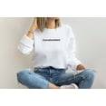 thumbnail image 6 of Moonlight Apparel Minimalist Overstimulated Graphic Sweatshirt for Women Casual Comfort Crewneck Pullover, 6 of 7
