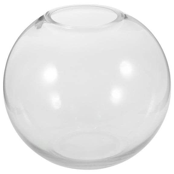 WHAMVOX Transparent Glass Round Fish Tank for Storage Use Ideal for Hydroponic Plants or Desktop Spherical