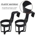 thumbnail image 2 of 2 Pieces Black Auto Car Vehicle Cup Stand, Plastic Car Water Cup Holder Black Car Drink, 2 of 3