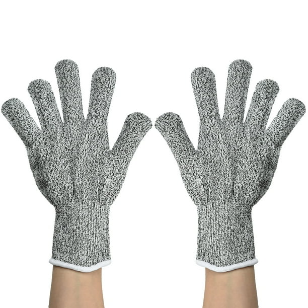 Guantes resistentes A cortes Jadeshay 1 par anticorte 5 niveles grado 5