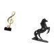 thumbnail image 5 of Escultura De Caballo De Resina Con Nota Musical, Figura Creativa, Adorno De Mesa, Centro De Mesa Para Escritorio, Chimenea, Dormitorio, Inauguración De La Casa, Regalo De Paisaje, 5 of 8