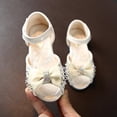 thumbnail image 3 of Toddler Little Girls Summer Mary Jane Flat Shoes Princess Style Bowknot Open-Toe Walking Sandals, 3 of 5