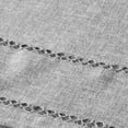 thumbnail image 3 of Hem Stitch Border Vintage Design Tablecloth Gray 68" by 108" Oblong / Rectangle, 3 of 5
