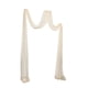 thumbnail image 1 of Cortina de fondo transparente con diseño de arco para bodas, ideal para ceremonias, recepciones y fotos. Beige Blanco, 1 of 9