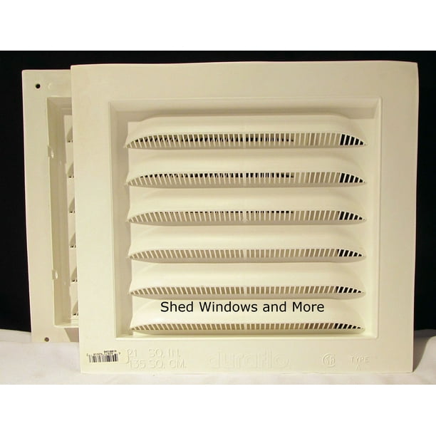 Shed PVC Wall Gable Vent 12" x 12", JChannel