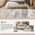 thumbnail image 5 of UERMEI 5'x7' Area Rugs for Living Room Bedroom, Non Slip Washable Rug Madern Abstract Dining Room Entryway Home Decor Carpet, Brown Gray, 5 of 5