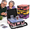 Pink, variant on Trading Card Storage Case for 3x4 Rigid Toploaders, Carbon Fiber Aluminum Alloy Holds 650+ Top Loaders