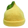 thumbnail image 4 of 1 Piece Knit Hat for Women Trendy Lightweight Lemon Fruit Design Crochet Beanie Outdoor Cap, 4 of 9