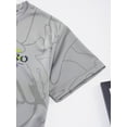 thumbnail image 6 of YONGHS Kids Boys Soccer Jersey Sport Outfit Football Workout Tee Shirts and Athletic Shorts Set Gray 5-6, 6 of 7