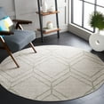 thumbnail image 2 of SAFAVIEH Adirondack Caitriona Geometric Squares Area Rug, Ivory/Sage, 8' x 8' Round, 2 of 11
