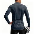 thumbnail image 3 of Men's Long Sleeve Sun Shirts UPF 50+ Stand Collar 1/4 Zip Up Fishing Running Rash Guard Outdoor Lightweight T-Shirts,Navy,XL, 3 of 6