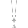 thumbnail image 2 of Sterling Silver Rhodium-Plated Cz Love Heart With 2In Ext Necklace (18 X 13.82) Made In China qg5162-16, 2 of 5