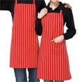 thumbnail image 1 of Sonducket Delantal de chef hecho con poliéster y algodón para un cómodo Delantales de cocina Delantal de cocina a la moda Accesorios de disfraces rojo, 1 of 1