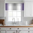 thumbnail image 3 of Purple Grey Valance Curtains for Kitchen/Living Room/Bathroom/Bedroom Window, Rod Pocket Small Topper Half Short Window Curtains Voile Sheer Scarf, Gray Farmhouse Modern Rustic 42"x18", 3 of 8