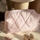 thumbnail image 5 of Bolso de maquillaje para mujer, bolso de maquillaje acolchado de gran capacidad a cuadros para niña, 5 of 6