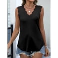 thumbnail image 6 of ANRABESS Womens Lace Trim Tank Tops V Neck Sleeveless Shirts 2026 Summer Casual Trendy Dressy Cami Top Black Large, 6 of 8