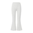 thumbnail image 4 of Mifsaly Girls Flare Yoga Pants Kids High Waisted Elastic Waist Bootcut Leggings Comfortable Soft Stretch Athletic Running Dance Bell Bottoms, 4 of 8