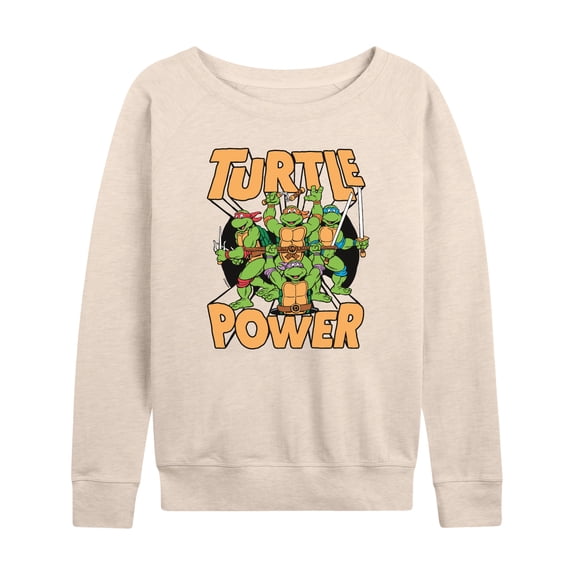 Teenage Mutant Ninja Turtles - Turtle Power - Women's Lightweight French Terry Long Sleeve Shirt