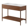 thumbnail image 3 of Modway Zaire 48" Double Sink Bathroom Vanity in Walnut White, 3 of 10