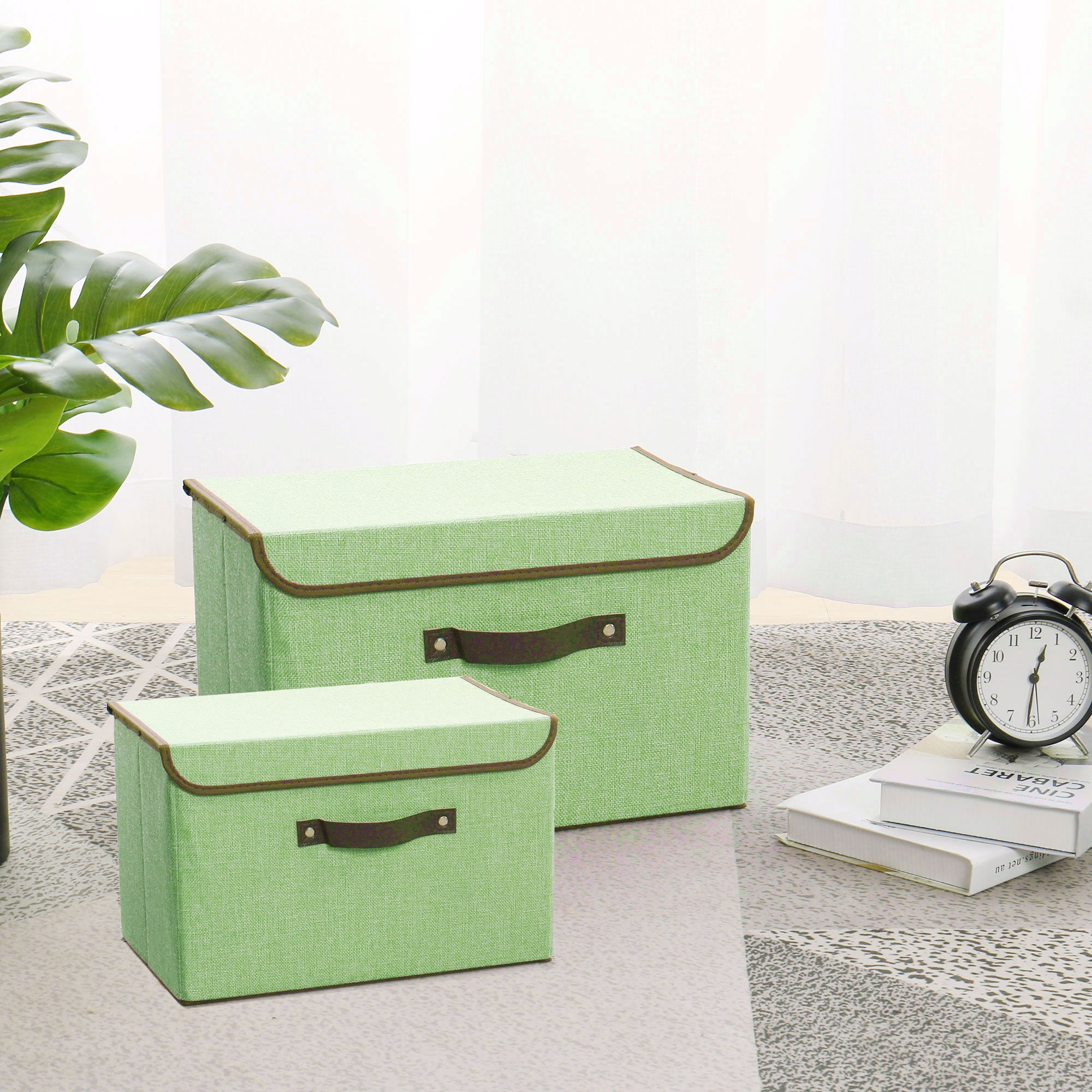 fabric toy chest with lid