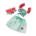 thumbnail image 1 of My Life As 3-Piece Watermelon Doll Swimsuit with Cover-Up, Green & Red, 1 of 4