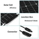 thumbnail image 4 of Kit de panel solar de 20 vatios, cargador de batería de alta eficiencia, panel solar portátil impermeable de 42 x 28 cm, fuente de alimentación de emergencia para camping, autocaravana, casa, barco,, 4 of 8