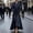 *Black, variant on ClodeEU Women's Long Sleeve Shirt Dress ,Solid Color Maxi Dress with Belted Waist Black,Womens Plus XL